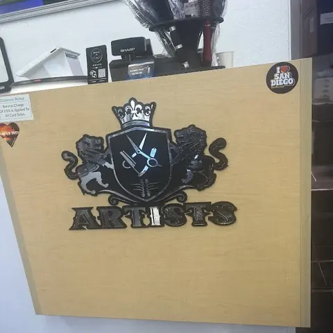 Artists Barber Shop sign