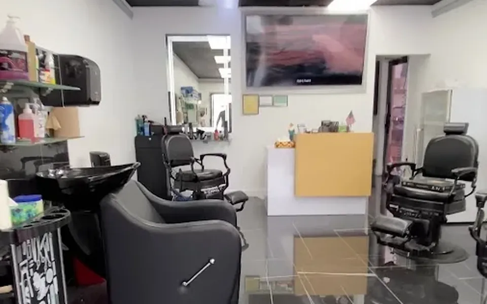 Inside Artists Barber Shop in El Cajon